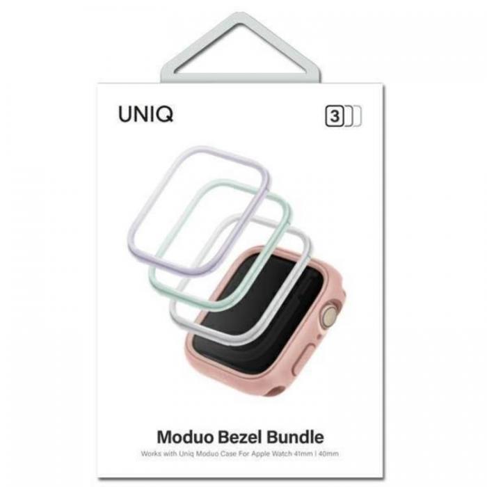UNIQ - [3-Pack] Uniq Apple Watch 4/5/6/7/8/SE (40/41mm) Hrdat Glas Skrmskydd
