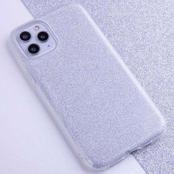 TelForceOne - Glitter Skal till iPhone 13 Mini - Silver, Skyddande Mobilfodral