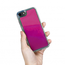A-One Brand - Liquid Neon Sand skal till iPhone 6/7/8/SE 2020 - Violet