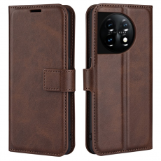 A-One Brand - OnePlus 11 5G Plånboksfodral Calf Texture Flip - Coffee