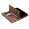 A-One Brand - iPhone 14 Plus Plnboksfodral Flap Zipper Strap - Brun