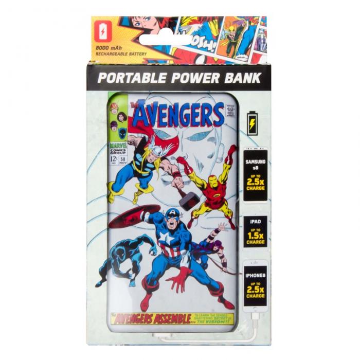 UTGATT5 - MARVEL Powerbank 8000mAh Avengers