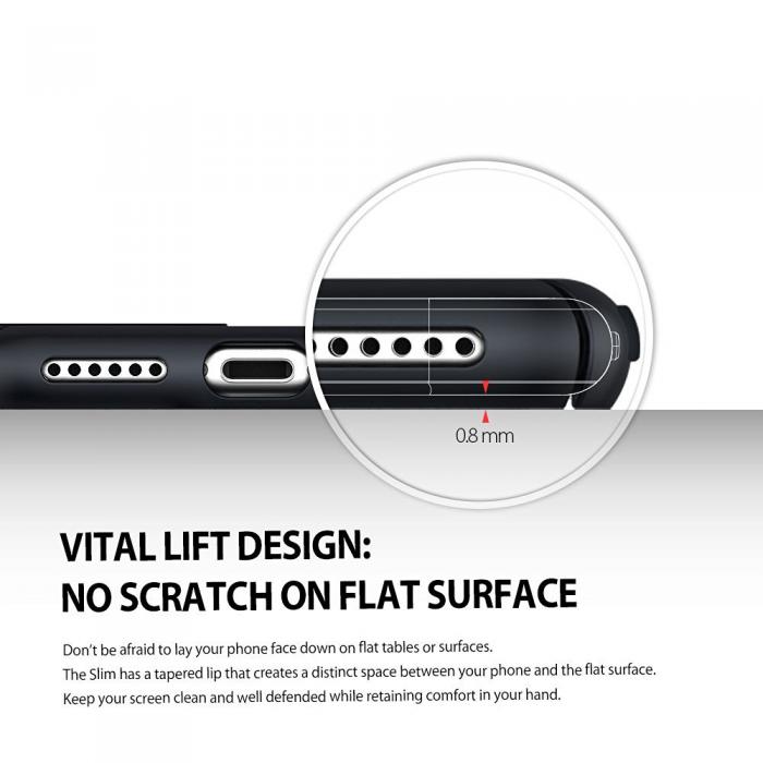 UTGATT5 - Ringke Slim Skal till Apple iPhone 7 Plus - Glossy Black