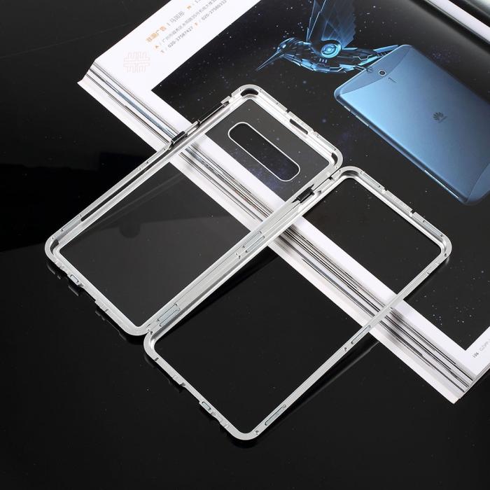 UTGATT4 - Detachable Metal Bumper till Samsung Galaxy S10 Plus - Silver