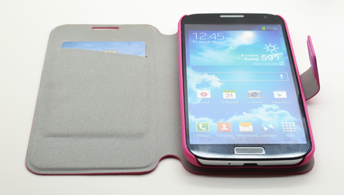 UTGATT5 - Plnboksfodral till Samsung Galaxy S4 i9500 (Rosa)