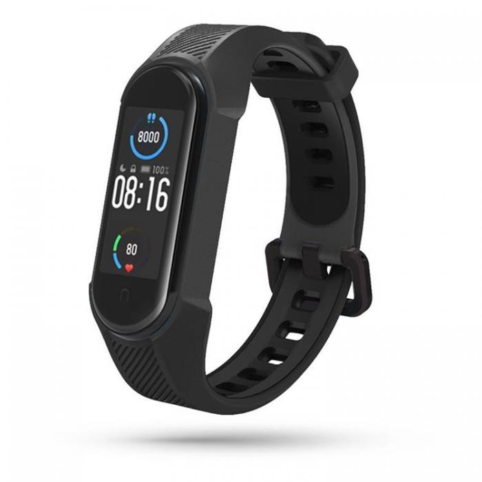 Tech-Protect - Xiaomi Mi Smart Band 5/6/6 NFC/7 Strap Armour - Svart