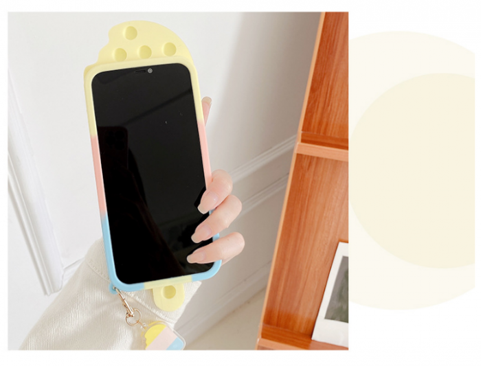OEM - Ice Cream Pop it Fidget Skal till iPhone 7/8/SE 2020 - Rd