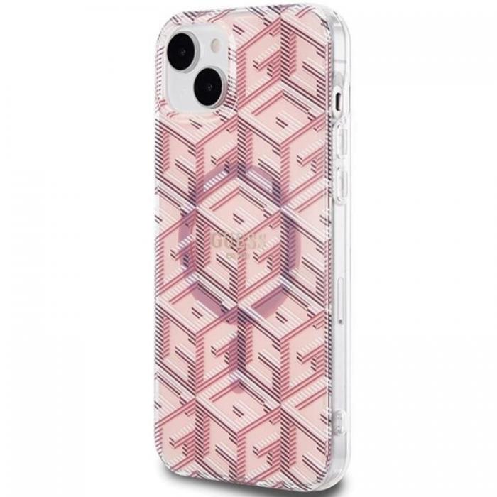 Guess - Guess iPhone 15/14/13 Mobilskal Magsafe IML GCube - Rosa
