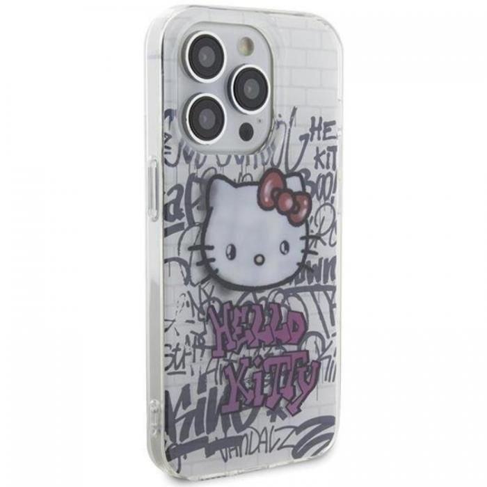 Hello Kitty - Hello Kitty iPhone 14 Pro Max Mobilskal IML Kitty On Bricks Graffiti