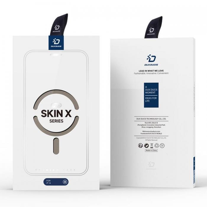 UTGATT1 - Dux Ducis iPhone 14 Plnboksfodral Magsafe Skin X Pro - Beige