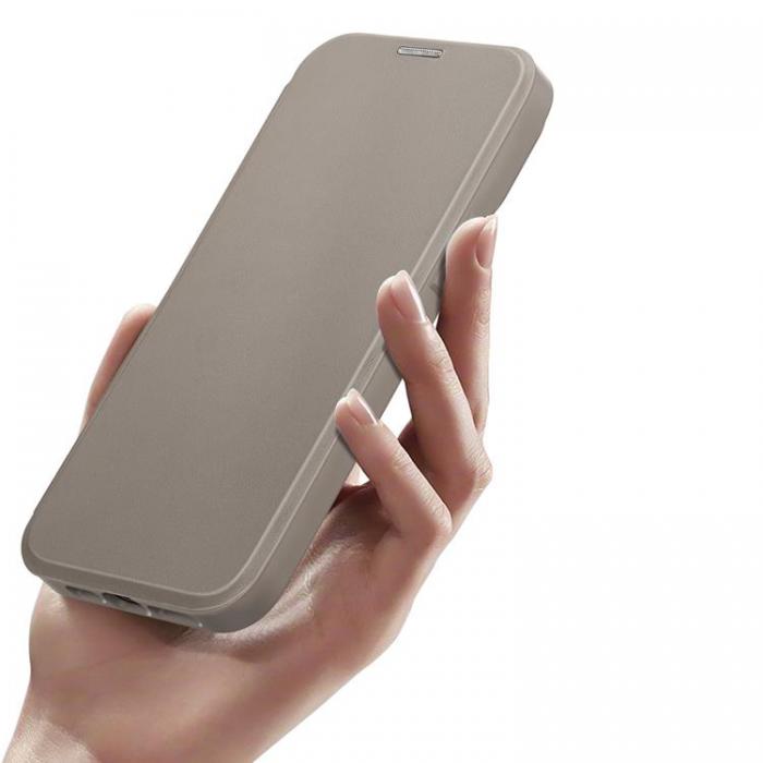 UTGATT1 - Dux Ducis iPhone 14 Plnboksfodral Magsafe Skin X Pro - Beige