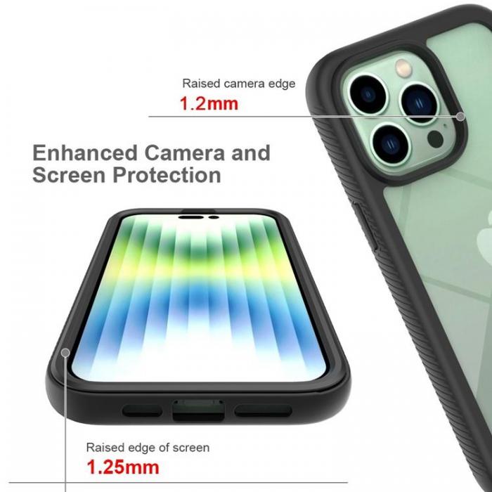 A-One Brand - iPhone 14 Pro Skal Shockproof Acrylic - Svart