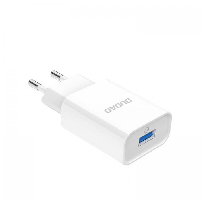UTGATT5 - Dudao EU Vggladdare USB Till Micro USB Kabel - Vit