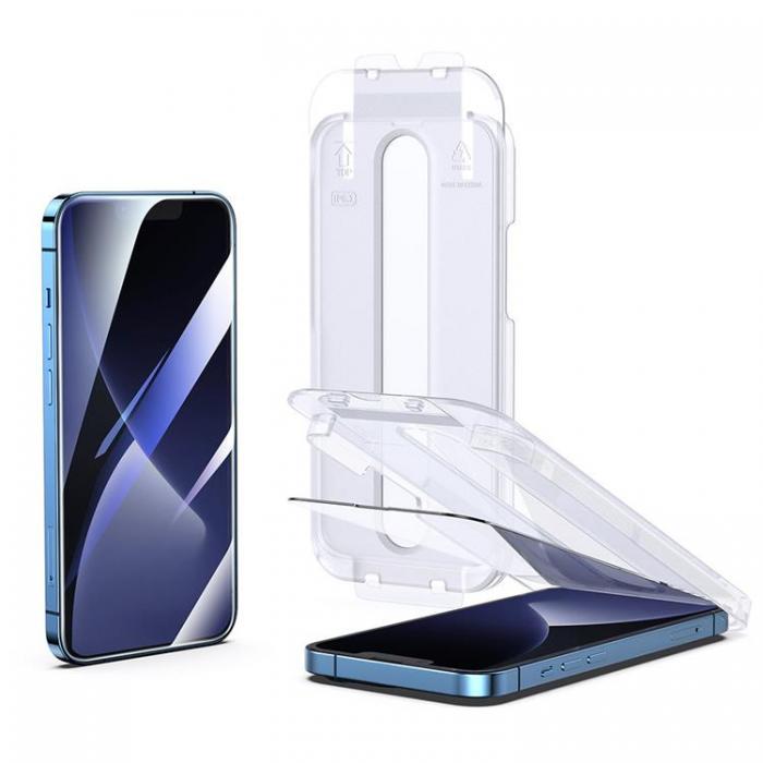 Joyroom - Joyroom iPhone 14 Pro Skrmskydd i Hrdat glas med Mounting Stand
