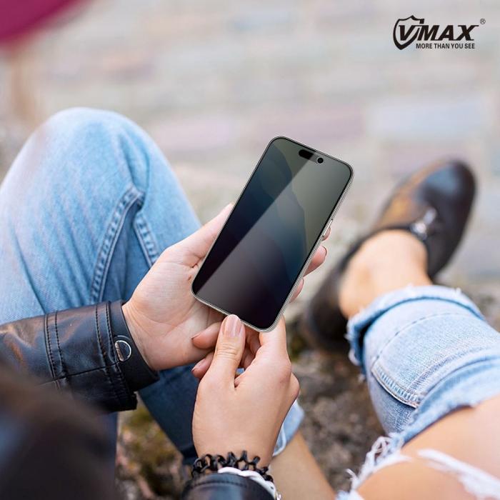 VMAX - iPhone 15 Plus Skrmskydd Hrdat Glas Vmax