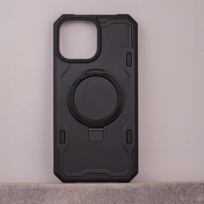 OEM - iPhone 11 Pro Max Skal Defender Mag Ring Svart