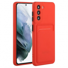 A-One Brand - Galaxy S23 Mobilskal Korthållare TPU - Röd