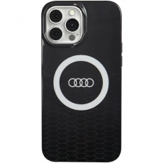 Audi - Audi iPhone 13/13 Pro Mobilskal Magsafe IML Big Logo - Svart
