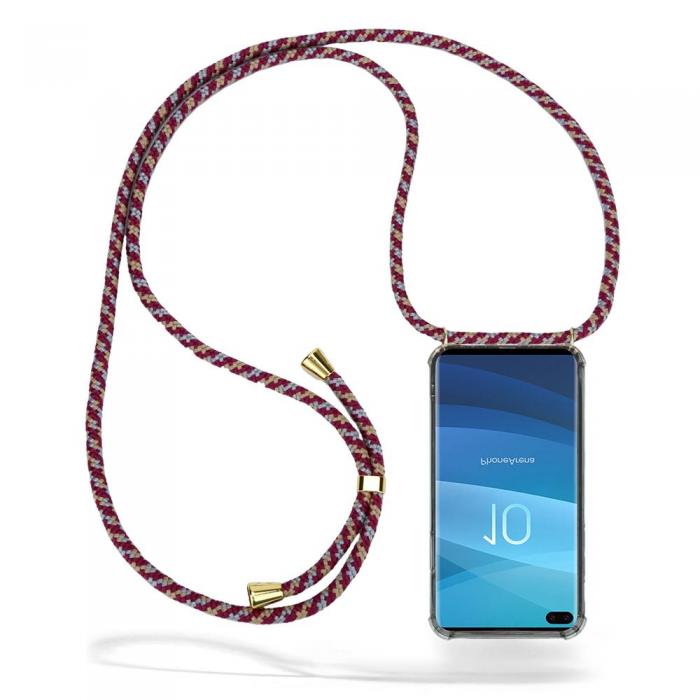 UTGATT1 - Boom Galaxy S10 Plus mobilhalsband skal - Red Camo Cord