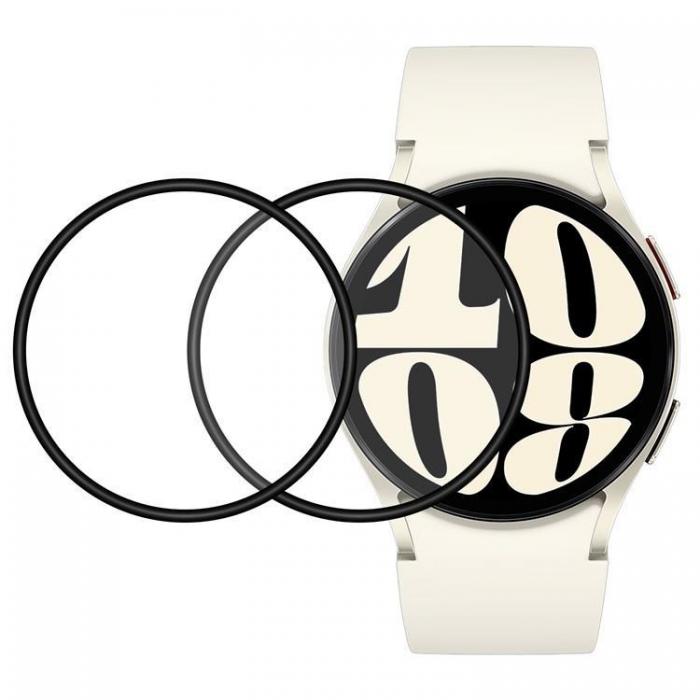 A-One Brand - [2-PACK] Galaxy Watch 6 (44mm) Hrdat Glas Skrmskydd - Svart