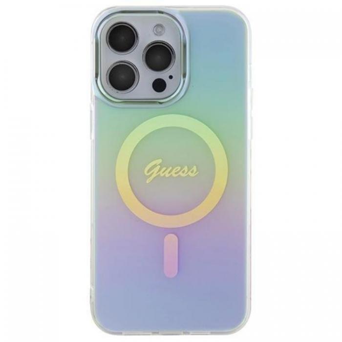 Guess - Guess iPhone 15 Pro Mobilskal Magsafe IML Iridescent - Turquoise