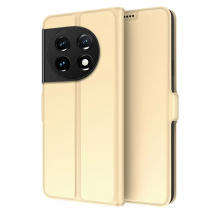 A-One Brand - OnePlus 11 5G Plånboksfodral Flip Folio Kickstand - Guld