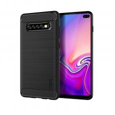 OEM - Carbon Brushed Mobilskal till Samsung Galaxy S10 Plus - Svart