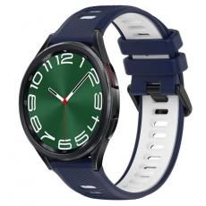 Taltech - Galaxy Watch 6 Classic (47mm) Armband - Midnattsblå/Vit