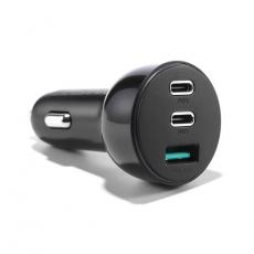 Joyroom - Joyroom Billaddare 3-Ports USB/2x USB-C - Svart