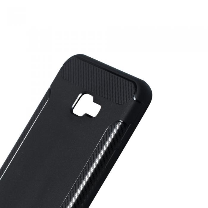 A-One Brand - Carbon Brushed Mobilskal till Samsung Galaxy J4 Plus - Svart