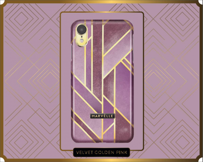 UTGATT4 - Marvlle iPhone XR Magnetiskt Skal - Velvet Golden Pink