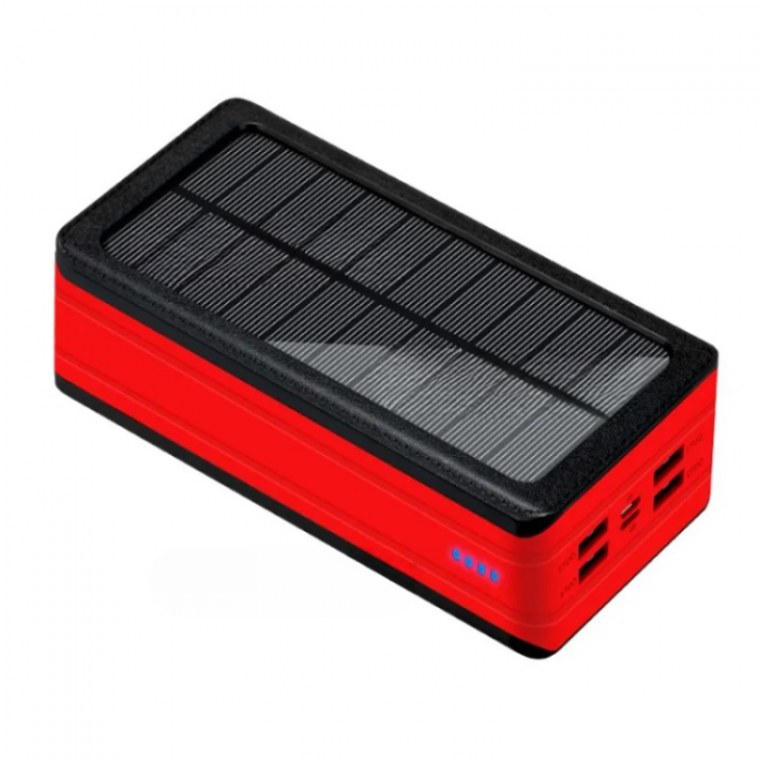 A-One Brand - Powerbank 50000mAH med 32-LED Camping Light - Rd