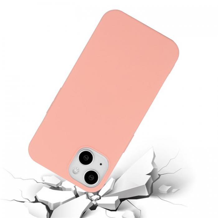 A-One Brand - iPhone 15 Plus Mobilskal TPU Matte Slim-Fit - Rosa