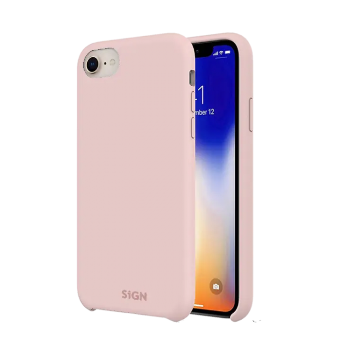 SiGN - SiGN iPhone 7/8/SE (2020/2022) Skal Liquid Silicone - Rosa