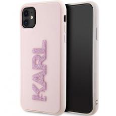 KARL LAGERFELD - Karl Lagerfeld iPhone 11/XR Mobilskal 3D Rubber Glitter Logo