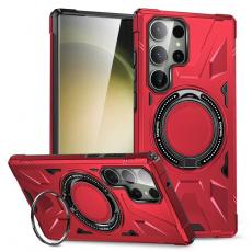 Taltech - Galaxy S24 Ultra Mobilskal Magsafe Kickstand - Röd