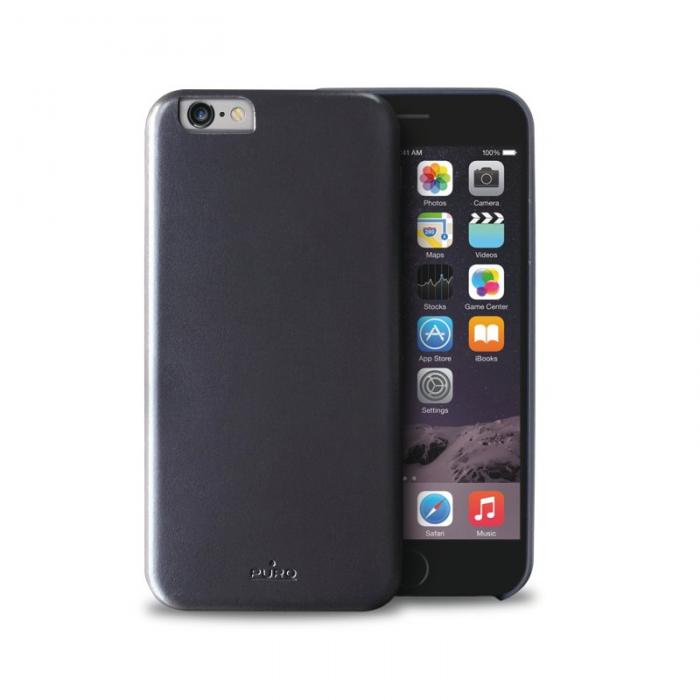 UTGATT5 - Puro iPhone 6 / 6S Vegan Eco-leather Cover - Mrkbl