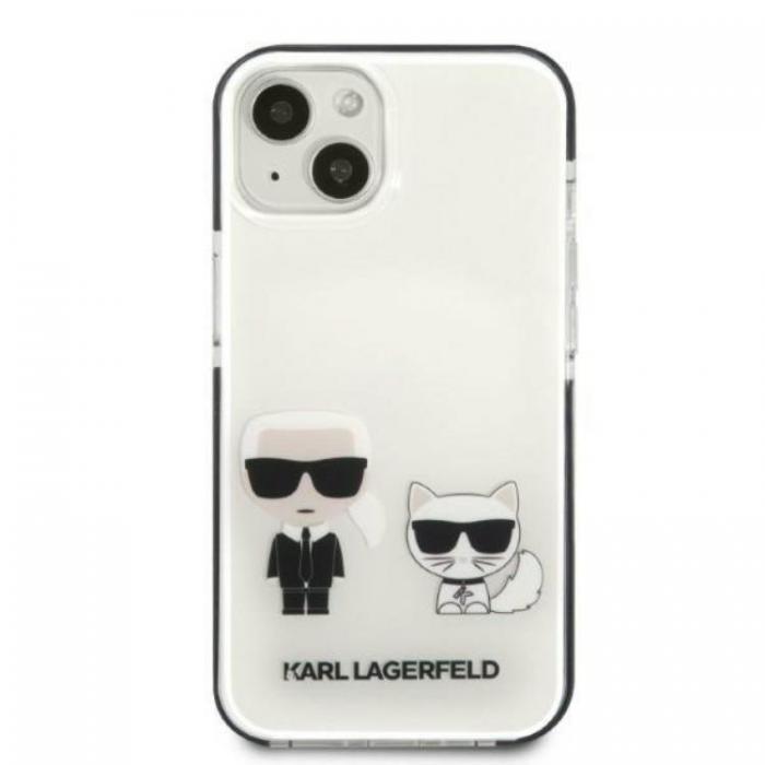 KARL LAGERFELD - Karl Lagerfeld iPhone 13 mini Skal Karl & Choupette - Vit