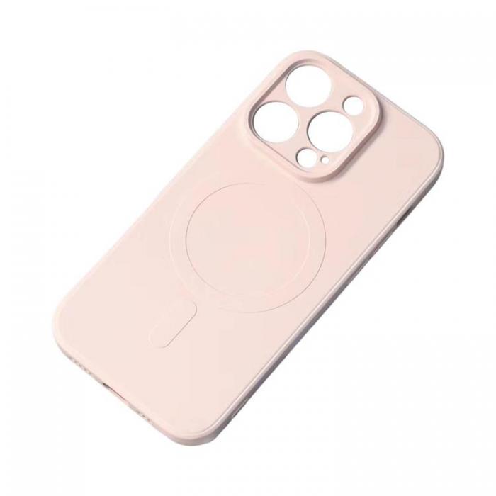 A-One Brand - iPhone 15 Pro Mobilskal MagSafe Silikon - Beige