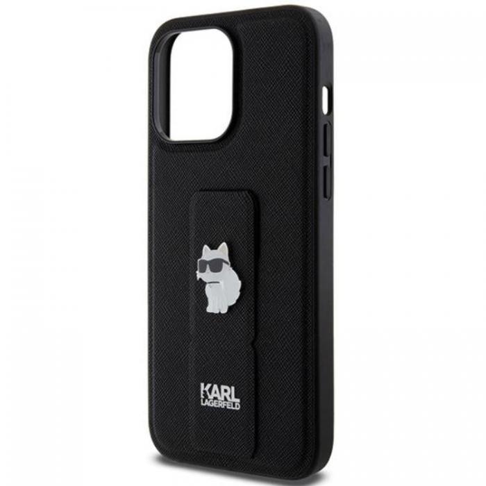 KARL LAGERFELD - KARL LAGERFELD iPhone 13 Pro/13 Mobilskal Gripstand Pins - Svart