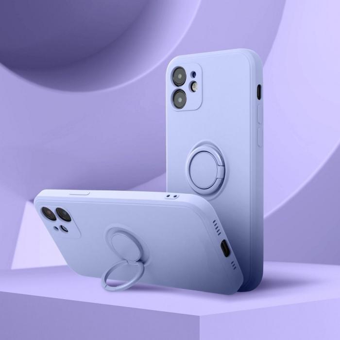 Forcell - Forcell iPhone 7/8/SE (2020/2022) Skal Silikon Ring - Violett