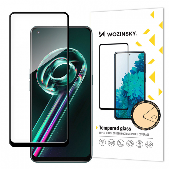 Wozinsky - Wozinsky Realme 9 Pro Plus Hrdat Glas Skrmskydd Full Glue