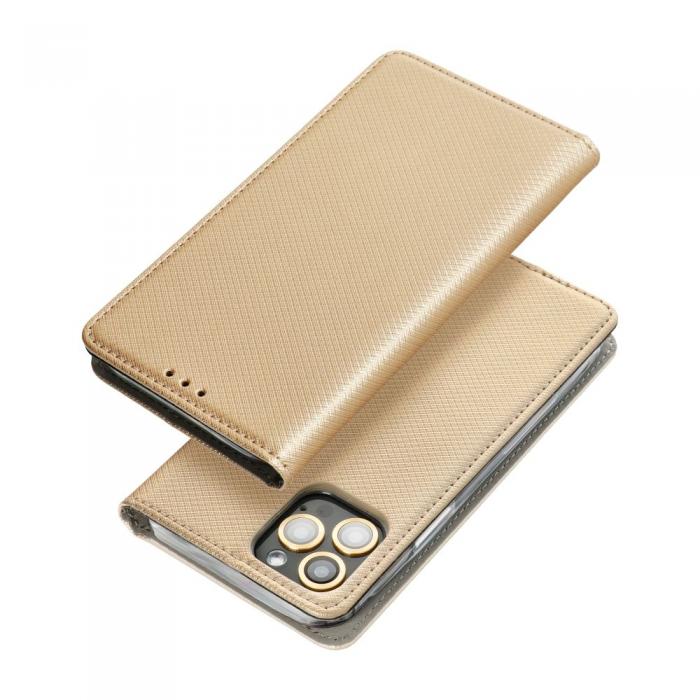 A-One Brand - iPhone 14 Pro Plnboksfodral Smart Konstlder Guld