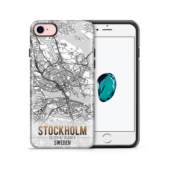 UTGATT5 - Tough mobilskal till Apple iPhone 7/8 - Stockholm Karta