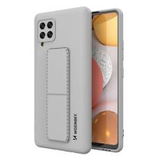 Wozinsky - Wozinsky Kickstand Silicone Skal Samsung Galaxy A42 5G - Grå
