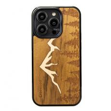 Bewood - Bewood iPhone 14 Pro Mobilskal Wooden Mountains Lmbuia - Brun