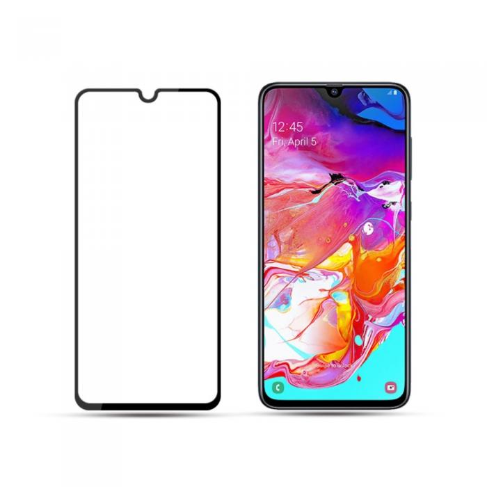 Mocolo - Mocolo Hrdat Glas Skrmskydd till Samsung Galaxy A70 - Svart