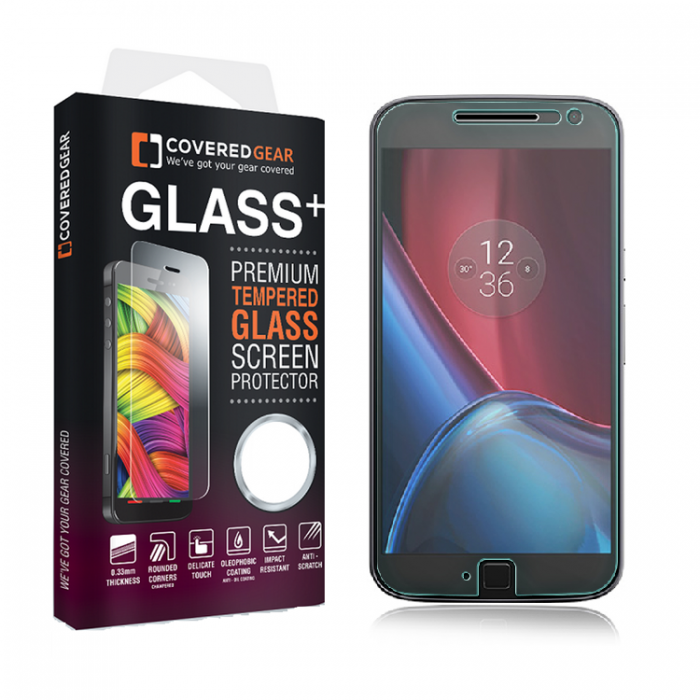 UTGATT5 - CoveredGear hrdat glas skrmskydd till Motorola Moto G4 Plus