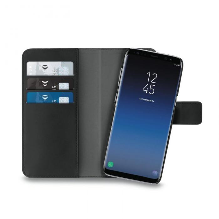 UTGATT4 - Puro EcoLeather Wallet Detach Samsung Galaxy S9 - Svart