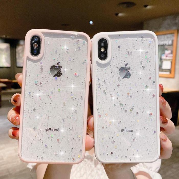 A-One Brand - Bling Star Skal till iPhone X/Xs - Rosa